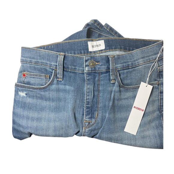 Hudson Jeans Womens Mid Rise Med Wash Natalie Wide Leg Bootcut Jeans Sz 30 New - Picture 5 of 14